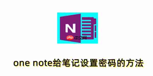 one note怎么加密笔记?one note给笔记设置密码的方法