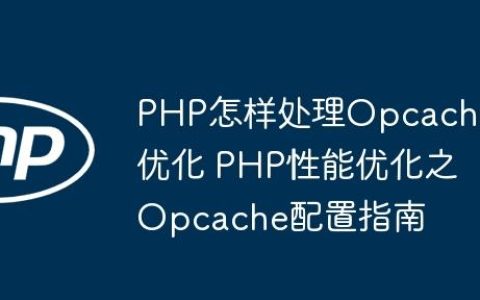 PHP怎样处理Opcache优化 PHP性能优化之Opcache配置指南