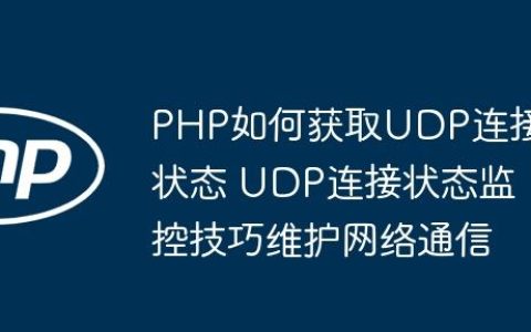 PHP如何获取UDP连接状态 UDP连接状态监控技巧维护网络通信