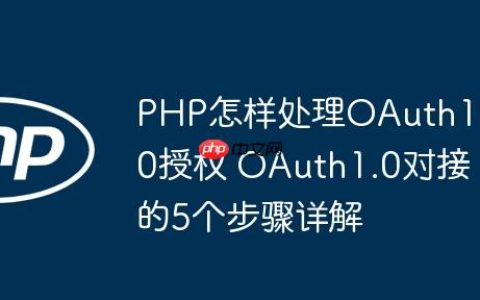 PHP怎样处理OAuth1.0授权 OAuth1.0对接的5个步骤详解