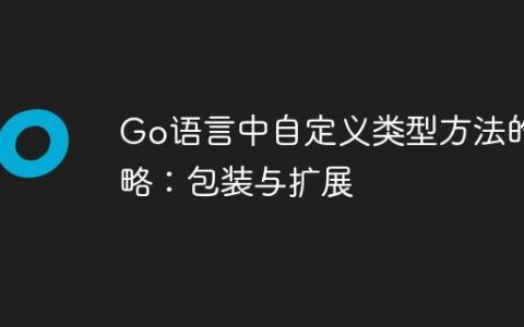 Go语言中自定义类型方法的策略：包装与扩展