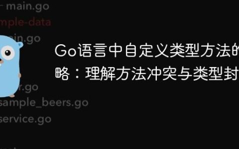 Go语言中自定义类型方法的策略：理解方法冲突与类型封装