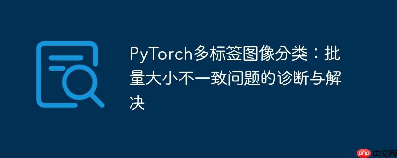 PyTorch多标签图像分类:批量大小不一致问题的诊断与解决