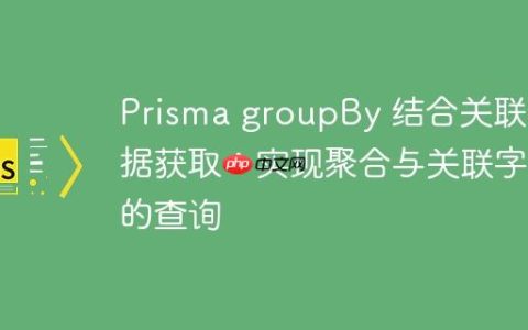 Prisma groupBy 结合关联数据获取：实现聚合与关联字段的查询