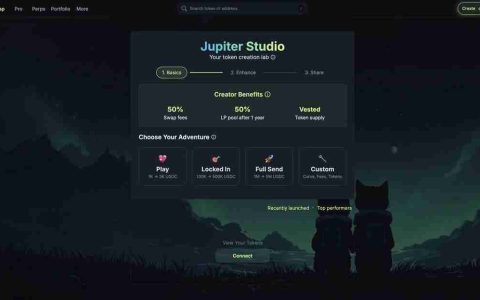 Jupiter Studio打新平台上线，创建代币功能介绍