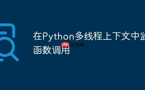 在Python多线程上下文中监控函数调用