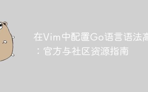 在Vim中配置Go语言语法高亮：官方与社区资源指南