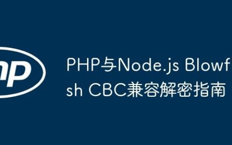 PHP与Node.js Blowfish CBC兼容解密指南