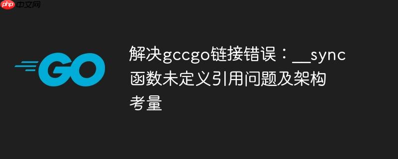 解决gccgo链接错误:__sync函数未定义引用问题及架构考量
