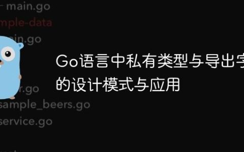 Go语言中私有类型与导出字段的设计模式与应用