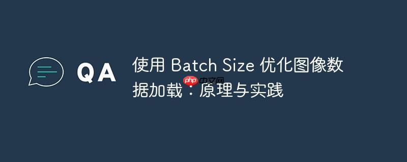 使用 batch size 优化图像数据加载:原理与实践