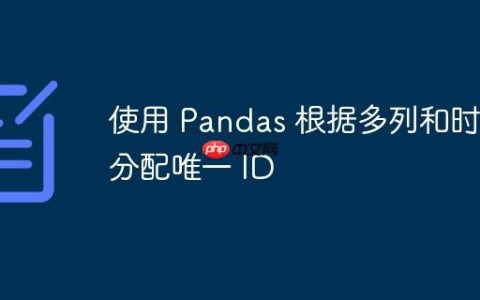 使用 Pandas 根据多列和时间分配唯一 ID