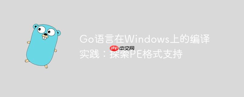 Go语言在Windows上的编译实践：探索PE格式支持
