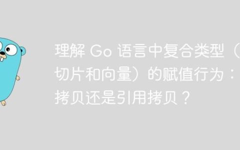 理解 Go 语言中复合类型（如切片和向量）的赋值行为：值拷贝还是引用拷贝？