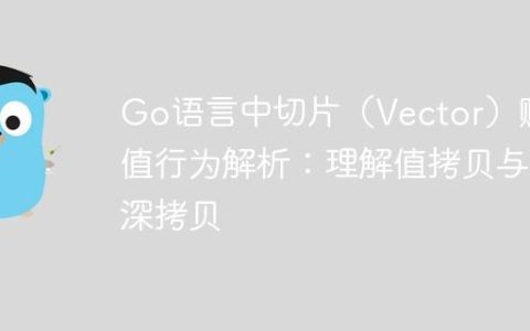 Go语言中切片（Vector）赋值行为解析：理解值拷贝与深拷贝