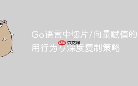 Go语言中切片/向量赋值的引用行为与深度复制策略