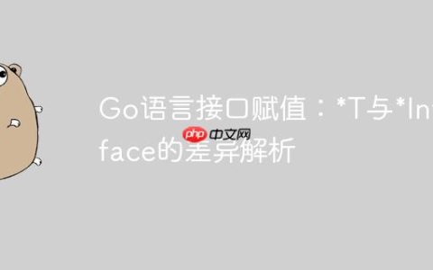 Go语言接口赋值：*T与*Interface的差异解析