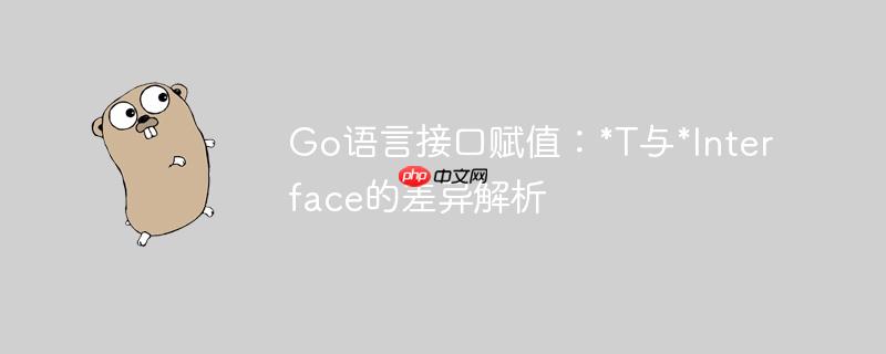 Go语言接口赋值:*T与*Interface的差异解析