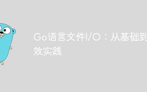 Go语言文件I/O：从基础到高效实践