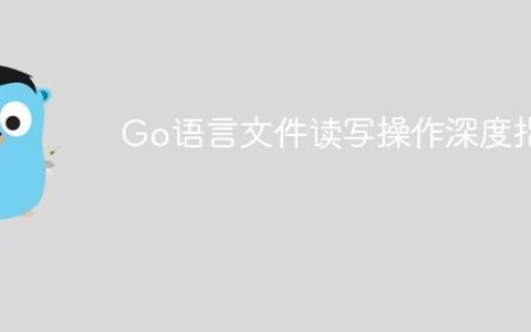 Go语言文件读写操作深度指南