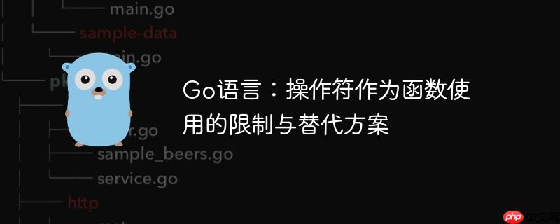 go语言:操作符作为函数使用的限制与替代方案
