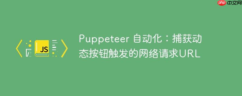 puppeteer 自动化：捕获动态按钮触发的网络请求url