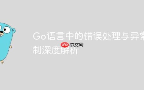 Go语言中的错误处理与异常机制深度解析