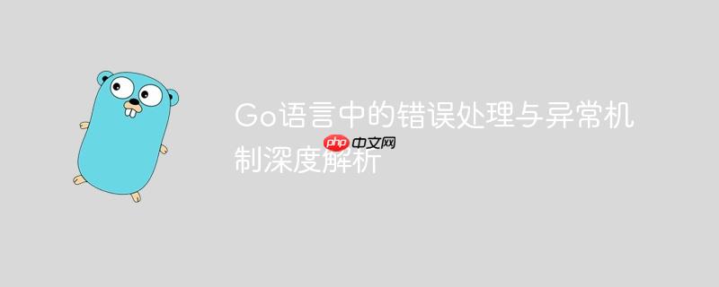 Go语言中的错误处理与异常机制深度解析