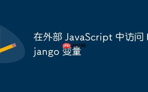 在外部 JavaScript 中访问 Django 变量
