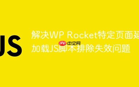 解决WP Rocket特定页面延迟加载JS脚本排除失效问题