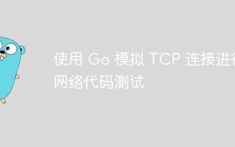 使用 Go 模拟 TCP 连接进行网络代码测试