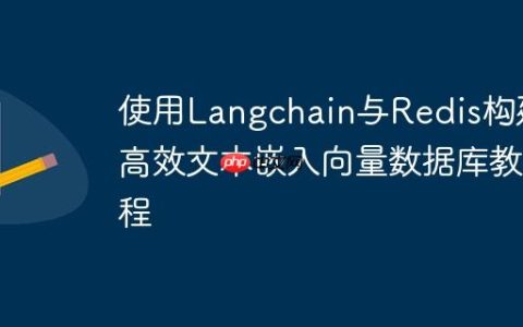 使用Langchain与Redis构建高效文本嵌入向量数据库教程
