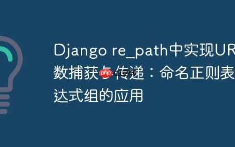Django re_path中实现URL参数捕获与传递：命名正则表达式组的应用