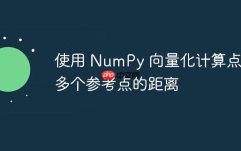 使用 NumPy 向量化计算点到多个参考点的距离