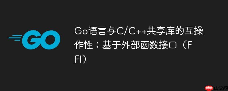 go语言与c/c++共享库的互操作性:基于外部函数接口(ffi)