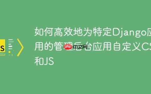 如何高效地为特定Django应用的管理后台应用自定义CSS和JS