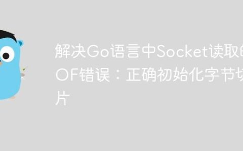 解决Go语言中Socket读取的EOF错误：正确初始化字节切片