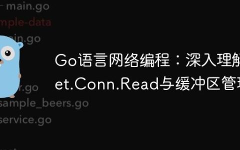 Go语言网络编程：深入理解net.Conn.Read与缓冲区管理