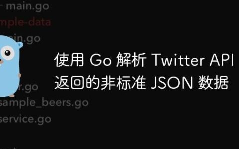 使用 Go 解析 Twitter API 返回的非标准 JSON 数据