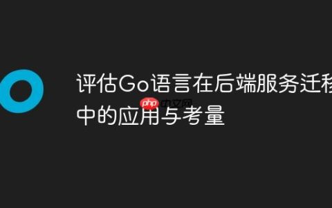 评估Go语言在后端服务迁移中的应用与考量