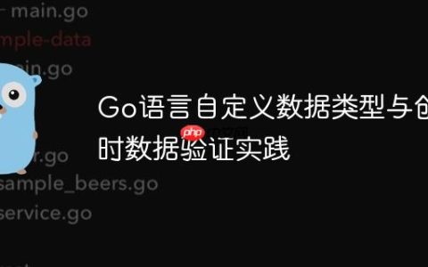 Go语言自定义数据类型与创建时数据验证实践