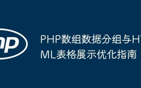 PHP数组数据分组与HTML表格展示优化指南