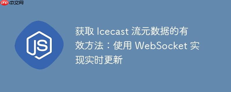 获取 icecast 流元数据的有效方法:使用 websocket 实现实时更新