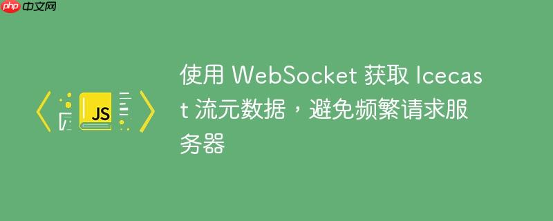 使用 websocket 获取 icecast 流元数据,避免频繁请求服务器