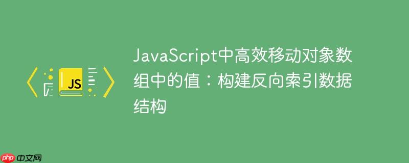JavaScript中高效移动对象数组中的值:构建反向索引数据结构