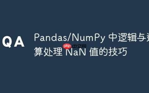 Pandas/NumPy 中逻辑与运算处理 NaN 值的技巧