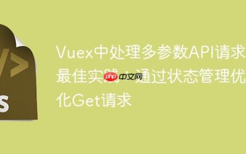 Vuex中处理多参数API请求的最佳实践：通过状态管理优化Get请求
