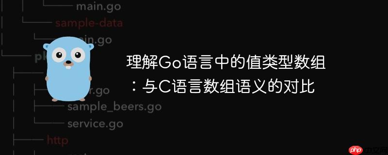 理解go语言中的值类型数组：与c语言数组语义的对比