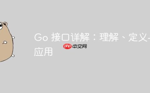 Go 接口详解：理解、定义与应用