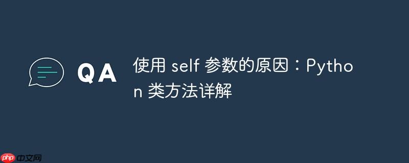 使用 self 参数的原因：Python 类方法详解